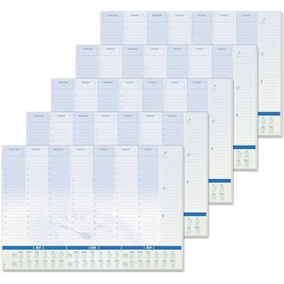 Sigel H7350/5 Papier-Schreibtischunterlage DIN A2, Kalender 2027-2029, Tages- und Wochenplan, 30 Blatt, 5 Stück, Schreibunterlage zum Abreißen aus nachhaltigem Papier Sigel H7350/5 Papier-Schreibtischunterlage DIN A2, Kalender 2027-2029, Tages- und Wochenplan, 30 Blatt, 5 Stück, Schreibunterlage zum Abreißen aus nachhaltigem Papier