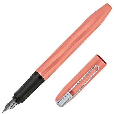 Online Füller Slope, Patronen-Füller mit Iridiumfeder Strichstärke M, für Standard-Tintenpatronen, ergonomisches Griffstück, Füller für Rechtshänder, für Schule und Büro, Farbe Sunny Peach Online Füller Slope, Patronen-Füller mit Iridiumfeder Strichstärke M, für Standard-Tintenpatronen, ergonomisches Griffstück, Füller für Rechtshänder, für Schule und Büro, Farbe Sunny Peach