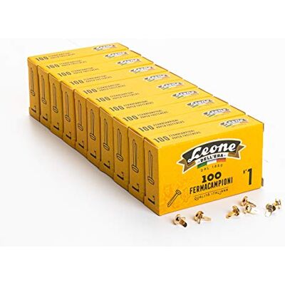 Dell 1.000 Stück Probenklammern aus Messing Nr. 1 (11 mm) – 10 Boxen à 100 Stück – Hecho en Italy Dell 1.000 Stück Probenklammern aus Messing Nr. 1 (11 mm) – 10 Boxen à 100 Stück – Hecho en Italy