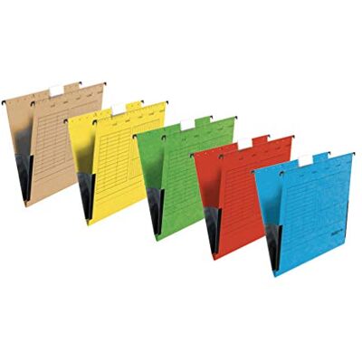FALKEN 5x Hängetasche Recycling DIN A4 mit Leinenfröschen sortiert FALKEN 5x Hängetasche Recycling DIN A4 mit Leinenfröschen sortiert
