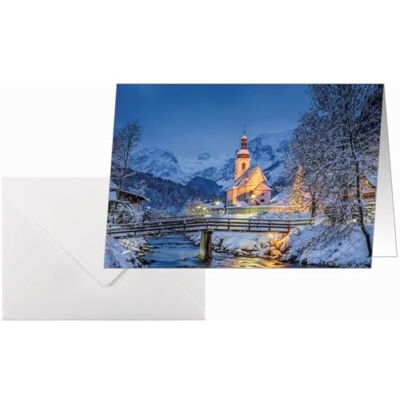 Sigel DS097 Weihnachtskarten-Set Bavarian Christmas, A6, 25 Karten mit Umschlägen, ideal zum Bedrucken, aus nachhaltigem Papier Sigel DS097 Weihnachtskarten-Set Bavarian Christmas, A6, 25 Karten mit Umschlägen, ideal zum Bedrucken, aus nachhaltigem Papier