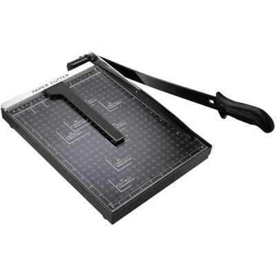 COOCHEER A4 Papierschneider, Profi Fotoschneider Papierschneidemaschine für Büro, 12 Blatt, Schwarz COOCHEER A4 Papierschneider, Profi Fotoschneider Papierschneidemaschine für Büro, 12 Blatt, Schwarz