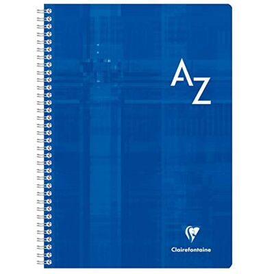 Clairefontaine 8148C Packung mit 5 Registerbücher DIN A4 21x29,7 cm, 90 Blatt, französische Lineatur, 90g, Spiralbindung, farbig sortiert, 1 Pack Clairefontaine 8148C Packung mit 5 Registerbücher DIN A4 21x29,7 cm, 90 Blatt, französische Lineatur, 90g, Spiralbindung, farbig sortiert, 1 Pack