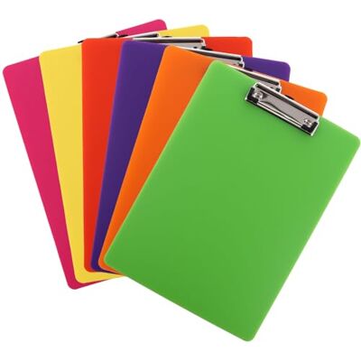 ASelected 6 x Kunststoff-Klemmbretter ASelected 6 x Kunststoff-Klemmbretter