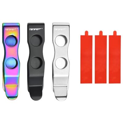 TONIFE Mehrzweck-Clip Montierbarer Taschenclip für Smartphones, gesichert mit Kleber, Klebebeschlag aus Edelstahl 2er Pack TONIFE Mehrzweck-Clip Montierbarer Taschenclip für Smartphones, gesichert mit Kleber, Klebebeschlag aus Edelstahl 2er Pack