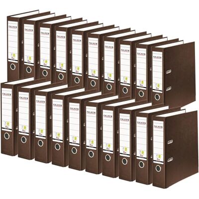 FALKEN 20x PP-Color Kunststoff-Ordner 8 cm breit DIN A4 braun FALKEN 20x PP-Color Kunststoff-Ordner 8 cm breit DIN A4 braun