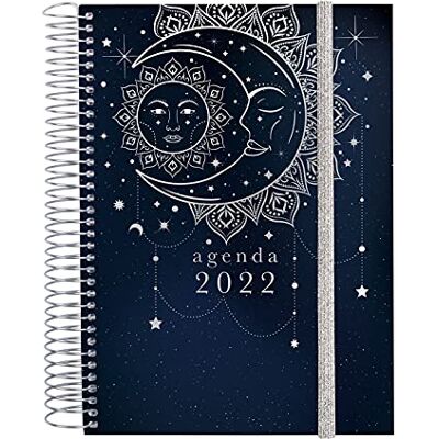 Finocam Agenda 2022, 1 Tag, von Januar 2022 bis Dezember 2022 (12 Monate) E10-155 x 212 mm, Spiralbindung, Design Collection Moon Finocam Agenda 2022, 1 Tag, von Januar 2022 bis Dezember 2022 (12 Monate) E10-155 x 212 mm, Spiralbindung, Design Collection Moon