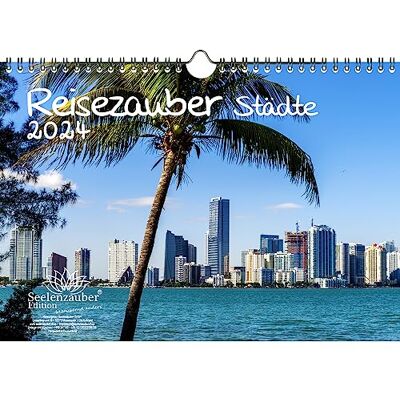 Seelenzauber Städtezauber DIN A4 Kalender für 2024 Städte Reisen Urlaub Trip Seelenzauber Städtezauber DIN A4 Kalender für 2024 Städte Reisen Urlaub Trip