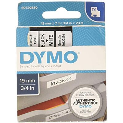 Dymo Standard Tape 2000/5500, 19 mm x 7 m, S0720830 Schwarz auf weiß Dymo Standard Tape 2000/5500, 19 mm x 7 m, S0720830 Schwarz auf weiß