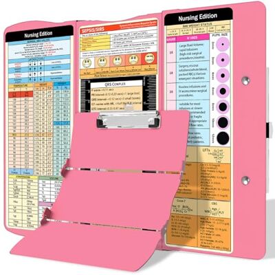 Trustnice Nursing Clipboard Faltbares Klemmbrett Medizinisch: Nursing Edition Spickzettel Aluminium 3 Schichten Faltbares Klemmbrett Krankenpflege Taschengröße Profil Clip Krankenschwester Klemmbrett Notizblock Trustnice Nursing Clipboard Faltbares Klemmbrett Medizinisch: Nursing Edition Spickzettel Aluminium 3 Schichten Faltbares Klemmbrett Krankenpflege Taschengröße Profil Clip Krankenschwester Klemmbrett Notizblock