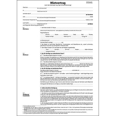 Sigel MV466/25 Einheitsmietverträge mit Hausordnung, 6seitig, DIN A4, 25 Stück Sigel MV466/25 Einheitsmietverträge mit Hausordnung, 6seitig, DIN A4, 25 Stück