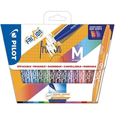 PILOT FriXion Ball 0.7 Set – 15 Stück – farblich sortiert – Radierbare Tintenroller 0,4 mm Strichstärke, angenehme Schreibführung zum Schreibenlernen, thermosensitive Tinte, mit austauschbarer Mine PILOT FriXion Ball 0.7 Set – 15 Stück – farblich sortiert – Radierbare Tintenroller 0,4 mm Strichstärke, angenehme Schreibführung zum Schreibenlernen, thermosensitive Tinte, mit austauschbarer Mine