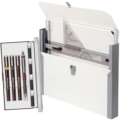 rOtring A3 Rapid Zeichenbrett mit Tragetasche & Isograph Junior Technisches Stift-Set 3 nachfüllbare Fineliner, Bleistift & Patronen Deutsches Präzisions-Zeichenset für Studenten & Profis rOtring A3 Rapid Zeichenbrett mit Tragetasche & Isograph Junior Technisches Stift-Set 3 nachfüllbare Fineliner, Bleistift & Patronen Deutsches Präzisions-Zeichenset für Studenten & Profis