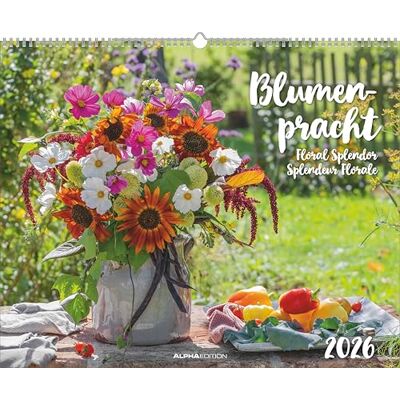 Alpha Blumenpracht 2026 – Wandkalender 52×42,5 cm mit 12 brillanten Blumenmotiven, hochwertiger Blumenkalender für Wohnzimmer, Küche & Büro, ideales Geschenk für Natur- & Gartenliebhaber Alpha Blumenpracht 2026 – Wandkalender 52×42,5 cm mit 12 brillanten Blumenmotiven, hochwertiger Blumenkalender für Wohnzimmer, Küche & Büro, ideales Geschenk für Natur- & Gartenliebhaber
