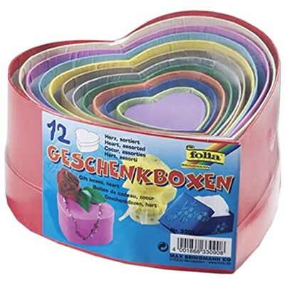 FOLIA Geschenkbox Herz - Verschiedene Größen und Farben FOLIA Geschenkbox Herz - Verschiedene Größen und Farben