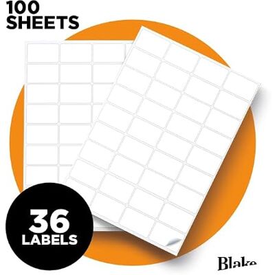 Blake Purely Everyday – Selbstklebende Etiketten pro A4-Bogen – 360 Etiketten – 100 Blatt – kompatibel mit Laser- und Tintenstrahldruckern – Adress-Versandetikett – Lager- und Geschäftsbedarf (LAB A41 Blake Purely Everyday – Selbstklebende Etiketten pro A4-Bogen – 360 Etiketten – 100 Blatt – kompatibel mit Laser- und Tintenstrahldruckern – Adress-Versandetikett – Lager- und Geschäftsbedarf (LAB A41