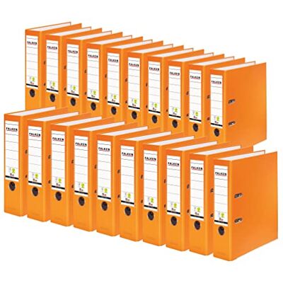 FALKEN 20x PP-Color Kunststoff-Ordner 8 cm breit DIN A4 orange FALKEN 20x PP-Color Kunststoff-Ordner 8 cm breit DIN A4 orange
