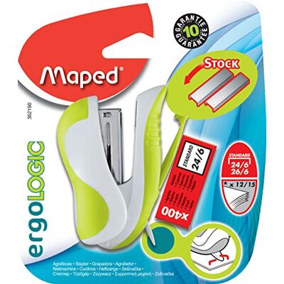 Maped Ergologic 352190 Mini-Tacker Soft Touch + 400 Heftklammern, Grün Maped Ergologic 352190 Mini-Tacker Soft Touch + 400 Heftklammern, Grün