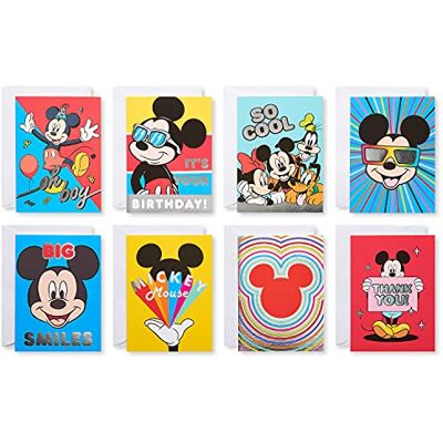 American Greetings Deluxe Disney Karten-Set für alle Anlässe mit Umschlägen, Mickey Mouse (32 Stück) American Greetings Deluxe Disney Karten-Set für alle Anlässe mit Umschlägen, Mickey Mouse (32 Stück)