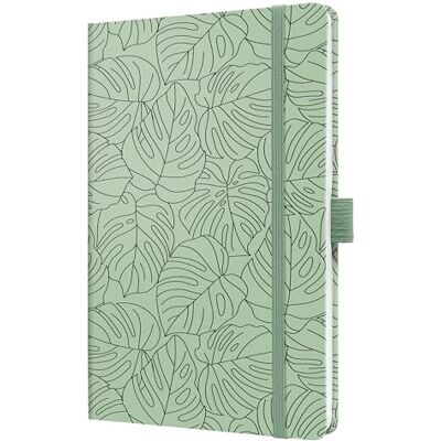 Sigel J5353 Wochenkalender Jolie 2025, Green Monstera, ca. A5, Hardcover, Gummiband, Stiftschlaufe, Einstecktasche, 174 Seiten, vegan, Buchkalender, Terminplaner Sigel J5353 Wochenkalender Jolie 2025, Green Monstera, ca. A5, Hardcover, Gummiband, Stiftschlaufe, Einstecktasche, 174 Seiten, vegan, Buchkalender, Terminplaner