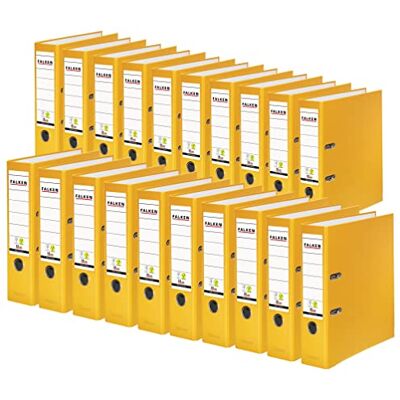 FALKEN 20x PP-Color Kunststoff-Ordner 8 cm breit DIN A4 gelb FALKEN 20x PP-Color Kunststoff-Ordner 8 cm breit DIN A4 gelb