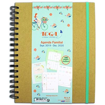 Toga Draeger Paris 1886 Oh La La Agenda Familien 2019 – 2020 – 20 x 24,5 cm, Papier, mehrfarbig, nicht anwendbar Toga Draeger Paris 1886 Oh La La Agenda Familien 2019 – 2020 – 20 x 24,5 cm, Papier, mehrfarbig, nicht anwendbar