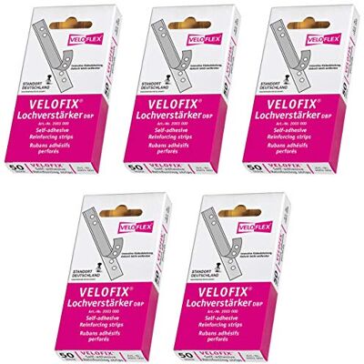VELOFLEX 2003000 "Velofix" Lochverstärker (DBP) 105 x 15mm, selbstklebend, 50er Packung (5) VELOFLEX 2003000 "Velofix" Lochverstärker (DBP) 105 x 15mm, selbstklebend, 50er Packung (5)