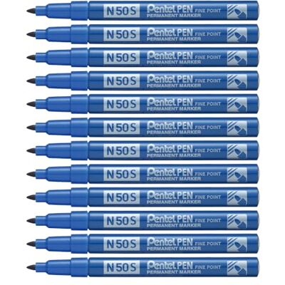 Pentel n50s Rundspitze permanent marker – Blau (12 Stück) Pentel n50s Rundspitze permanent marker – Blau (12 Stück)