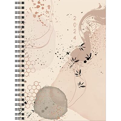 rido/idé Wochenkalender „Abstract“ Modell Timing 1 2024 2 Seiten = 1 Woche A5 beige rido/idé Wochenkalender „Abstract“ Modell Timing 1 2024 2 Seiten = 1 Woche A5 beige