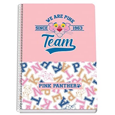 DOHE A4-Plus-Notizbuch Hardcover 4 mm Pink Panther Modell Team DOHE A4-Plus-Notizbuch Hardcover 4 mm Pink Panther Modell Team
