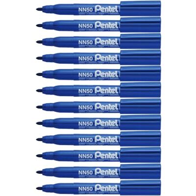 Pentel Permanentmarker 1,3mm bl Rundspitze ohne Toluol/Xylol 12 Stück Pentel Permanentmarker 1,3mm bl Rundspitze ohne Toluol/Xylol 12 Stück