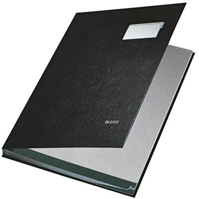 Leitz 57010095 Unterschriftsmappe, 10 Fächer, Überzug PP, schwarz Leitz 57010095 Unterschriftsmappe, 10 Fächer, Überzug PP, schwarz