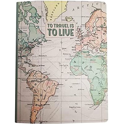 LEGAMI Blatt B5 Notizbuch, liniert, mehrfarbig (Travel), 18,5 x 24,8 cm LEGAMI Blatt B5 Notizbuch, liniert, mehrfarbig (Travel), 18,5 x 24,8 cm