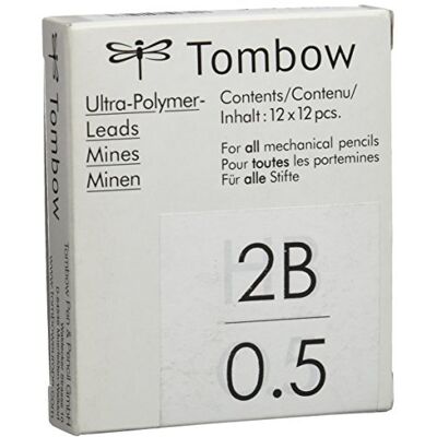 Tombow ex-05p-2b – Box 12 Tuben mit 12 Minen, 0.5 mm Tombow ex-05p-2b – Box 12 Tuben mit 12 Minen, 0.5 mm