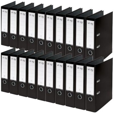 Leitz VON Ordner A4, 20er Pack, Karton mit Kunststoffeinband, 80 mm Rückenbreite, Für 600 Blatt, Blauer Engel & FSC-zertifiziert, Für Schule, Studium & Zuhause, Schwarz, 10550095 Leitz VON Ordner A4, 20er Pack, Karton mit Kunststoffeinband, 80 mm Rückenbreite, Für 600 Blatt, Blauer Engel & FSC-zertifiziert, Für Schule, Studium & Zuhause, Schwarz, 10550095