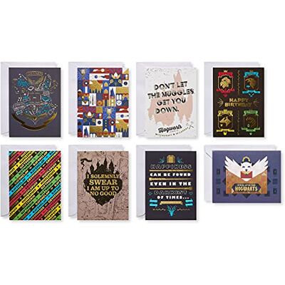 American Greetings Deluxe Harry Potter Karten-Set mit Umschlägen, Geburtstag und alle Anlässe, 32 Stück American Greetings Deluxe Harry Potter Karten-Set mit Umschlägen, Geburtstag und alle Anlässe, 32 Stück