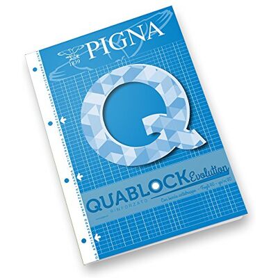 Pigna 02112155 M collati Block mit 4 Löcher verstärkt A4, 40 Blatt, 5er Pack Pigna 02112155 M collati Block mit 4 Löcher verstärkt A4, 40 Blatt, 5er Pack