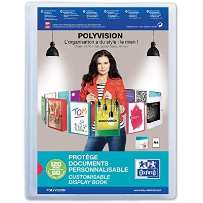 Oxford ELBA POLYVISION Dokument Displayschutzfolie A4 Polypropylen 60 klar Beutel Oxford ELBA POLYVISION Dokument Displayschutzfolie A4 Polypropylen 60 klar Beutel