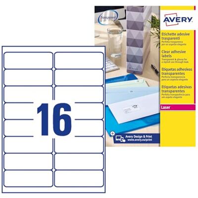 Avery L7562-25 ETICHETTE PER INDIRIZZI 99 1X33 9 ETICHETTE X FOGLIO N 16 (25FF.) LASER (CONF.D Avery L7562-25 ETICHETTE PER INDIRIZZI 99 1X33 9 ETICHETTE X FOGLIO N 16 (25FF.) LASER (CONF.D