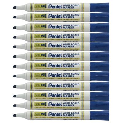 Pentel MW86-CE Marker mit Keilspitze, 4,5 mm, Blau, 12 Stück Pentel MW86-CE Marker mit Keilspitze, 4,5 mm, Blau, 12 Stück