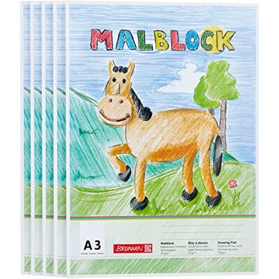 BRUNNEN 5x Malblock A3 70g 50Bl BRUNNEN 5x Malblock A3 70g 50Bl