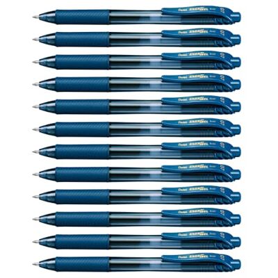 Pentel BL107-CAX EnerGel X Liquid Gel-Tintenroller, 0,35mm Strichstärke, marineblau, 12er Pack mit Druckmechanik, 12 Stück Pentel BL107-CAX EnerGel X Liquid Gel-Tintenroller, 0,35mm Strichstärke, marineblau, 12er Pack mit Druckmechanik, 12 Stück