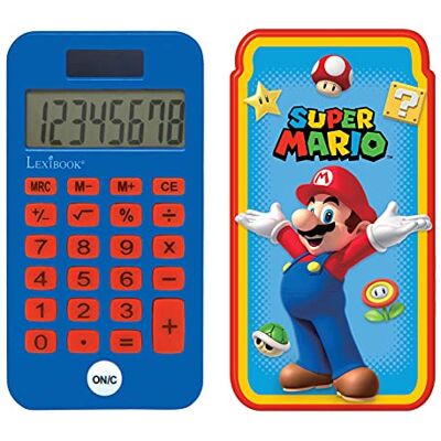 Lexibook , Super Mario, Taschenrechner, rot/blau, C45NI Schutzhülle, erweiterte Funktionen, Batteriebetrieb Lexibook , Super Mario, Taschenrechner, rot/blau, C45NI Schutzhülle, erweiterte Funktionen, Batteriebetrieb