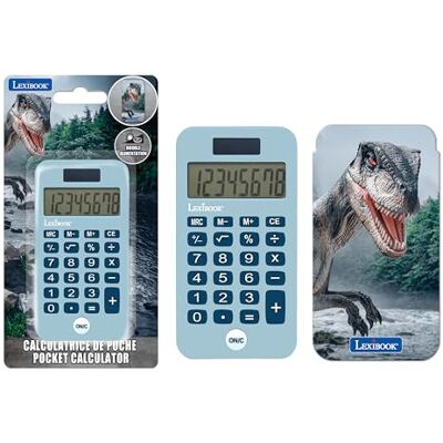 Lexibook , Dinosaurier, Taschenrechner, blau, C45DINO Schutzhülle, erweiterte Funktionen, Solar & Batterie Lexibook , Dinosaurier, Taschenrechner, blau, C45DINO Schutzhülle, erweiterte Funktionen, Solar & Batterie