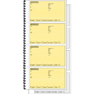 Sigel Expres 30260 Terugbelboek, spiralisiert, holländisches Telefon-Gesprächsnotizen / Memobuch 29,7x14 cm, 2x40 Blatt, aus nachhaltigem Papier Sigel Expres 30260 Terugbelboek, spiralisiert, holländisches Telefon-Gesprächsnotizen / Memobuch 29,7x14 cm, 2x40 Blatt, aus nachhaltigem Papier
