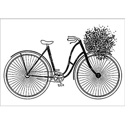 Artemio Stempel Fahrrad 37 x 53 mm, Holz, 37 x 53 mm Artemio Stempel Fahrrad 37 x 53 mm, Holz, 37 x 53 mm