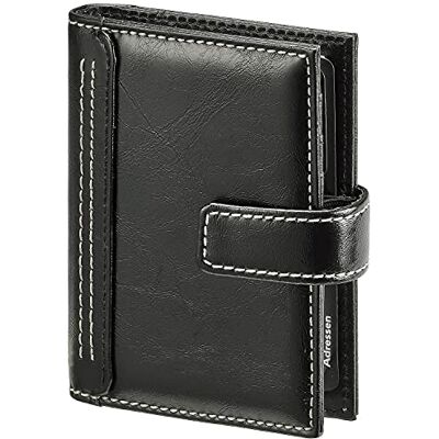 bsb Terminplaner Organizer Wochenplaner Terminkalender 2026 circa A8 Softfolie, geprägt, schwarz mit weißer Ziernaht Ringbuch mit 5-Fach Lochung, nachfüllbar – Modell Mini 02-0138 bsb Terminplaner Organizer Wochenplaner Terminkalender 2026 circa A8 Softfolie, geprägt, schwarz mit weißer Ziernaht Ringbuch mit 5-Fach Lochung, nachfüllbar – Modell Mini 02-0138