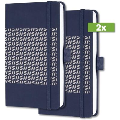 Sigel J4204/2 Wochenkalender Jolie 2024, ca. A6, dunkelblau, Hardcover, Gummiband, Stiftschlaufe, Einstecktasche, 174 S., aus nachhaltigem Papier, Terminplaner, 2 Stück Sigel J4204/2 Wochenkalender Jolie 2024, ca. A6, dunkelblau, Hardcover, Gummiband, Stiftschlaufe, Einstecktasche, 174 S., aus nachhaltigem Papier, Terminplaner, 2 Stück
