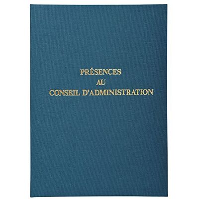Exacompta Ref. 71E – 1 rechtliches Register PRÄSENCES IM ADMINISTRATT – Maße 29,7 x 21 cm – Format A4 – 100 nummerierte Seiten – Hardcover mit blauer Leinwand Exacompta Ref. 71E – 1 rechtliches Register PRÄSENCES IM ADMINISTRATT – Maße 29,7 x 21 cm – Format A4 – 100 nummerierte Seiten – Hardcover mit blauer Leinwand