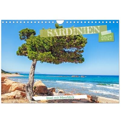 CALVENDO Sardaigne île avec vue sur la mer (Calendrier mural 2027 DIN A4 vertical), calendrier mensuel CALVENDO Sardaigne île avec vue sur la mer (Calendrier mural 2027 DIN A4 vertical), calendrier mensuel